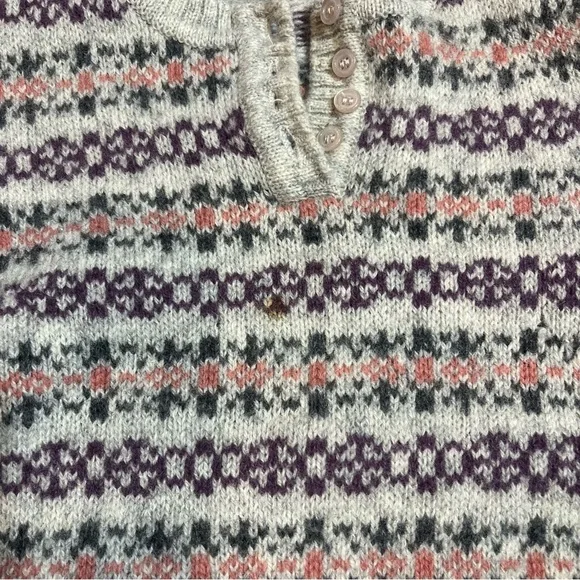 Vintage 90’s 100% Wool Sweater Vintage Wool Sweater Vintage Sweater Shetland - Picture 5 of 11